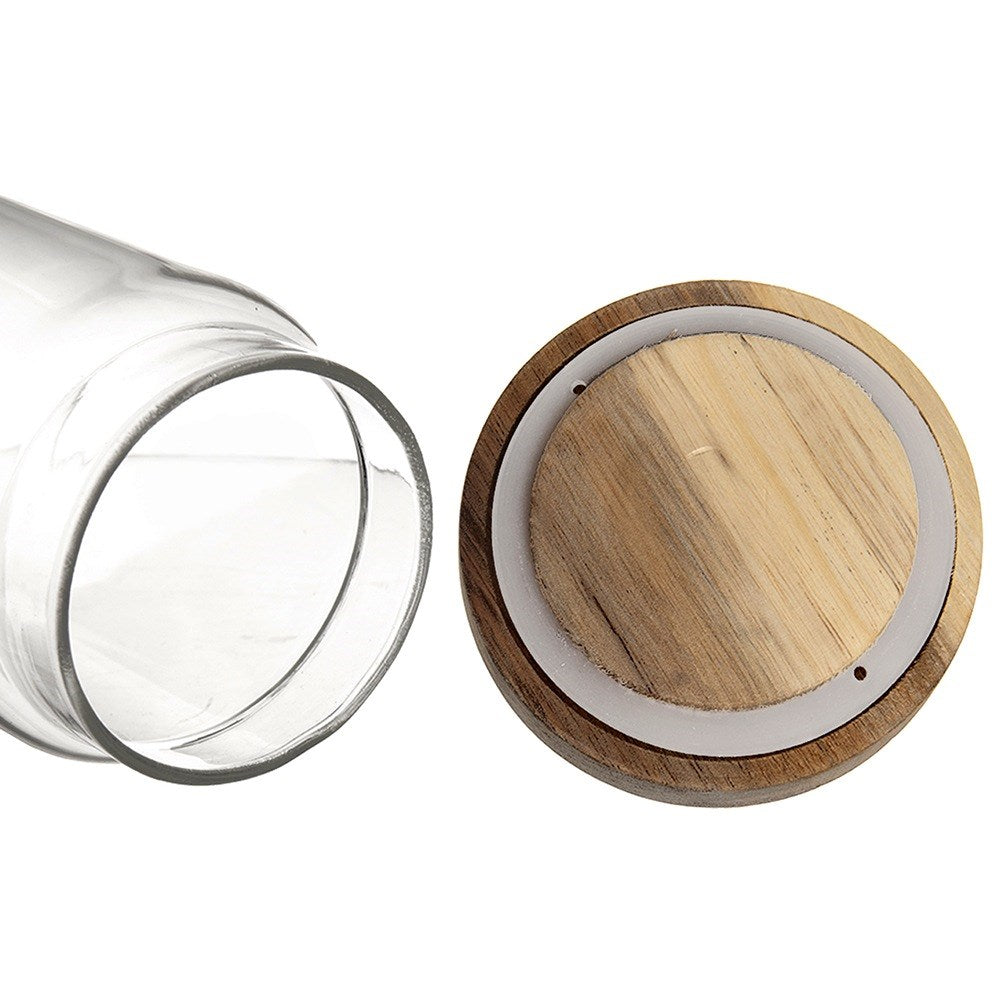 Glass container for loose products with lid and seal 500 ml