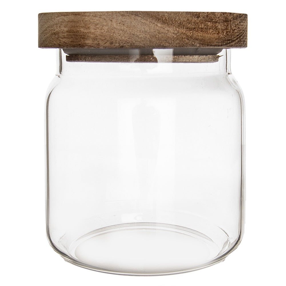 Glass container for loose products with lid and seal 730 ml