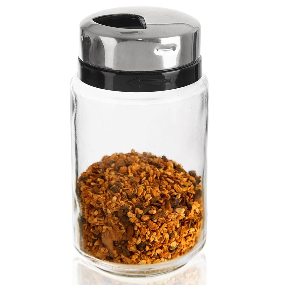 Glass container for spices with dosage, 220 ml, dishwasher safe
