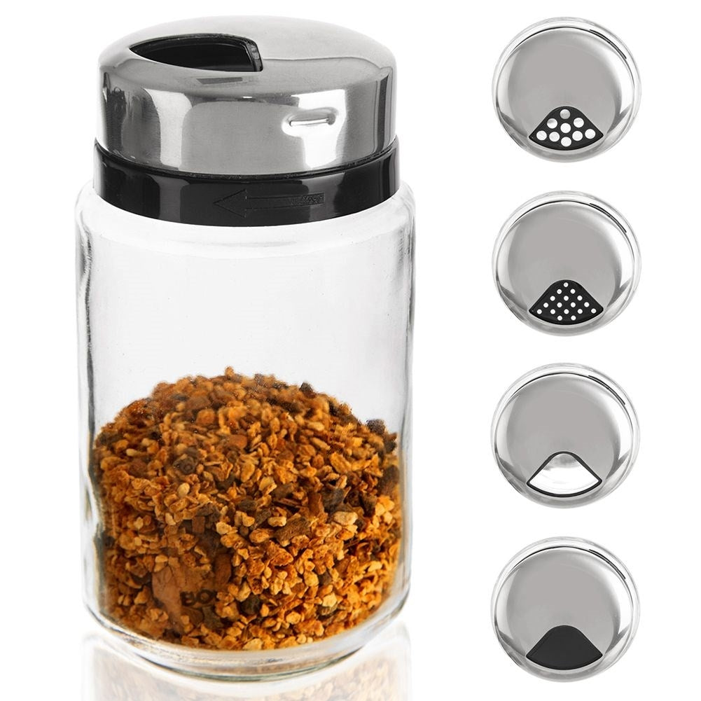 Glass container for spices with dosage, 220 ml, dishwasher safe
