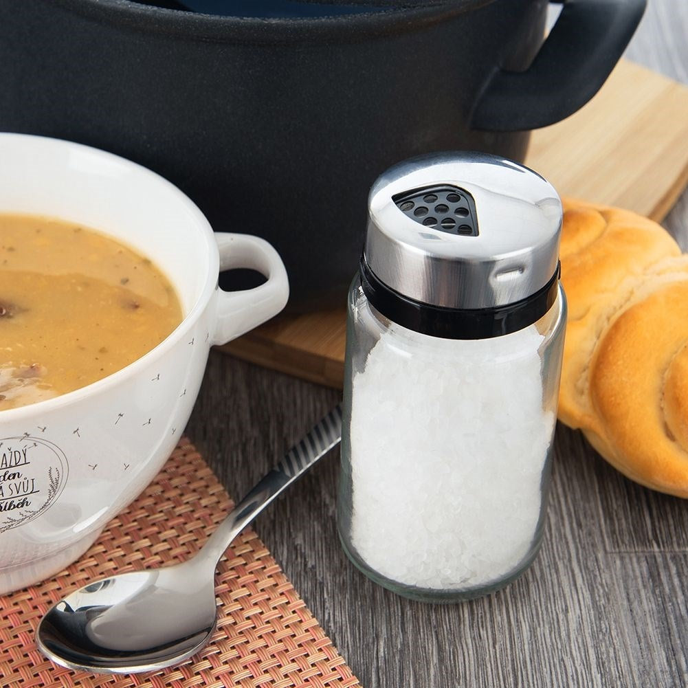 Glass container for spices with dosage, 220 ml, dishwasher safe