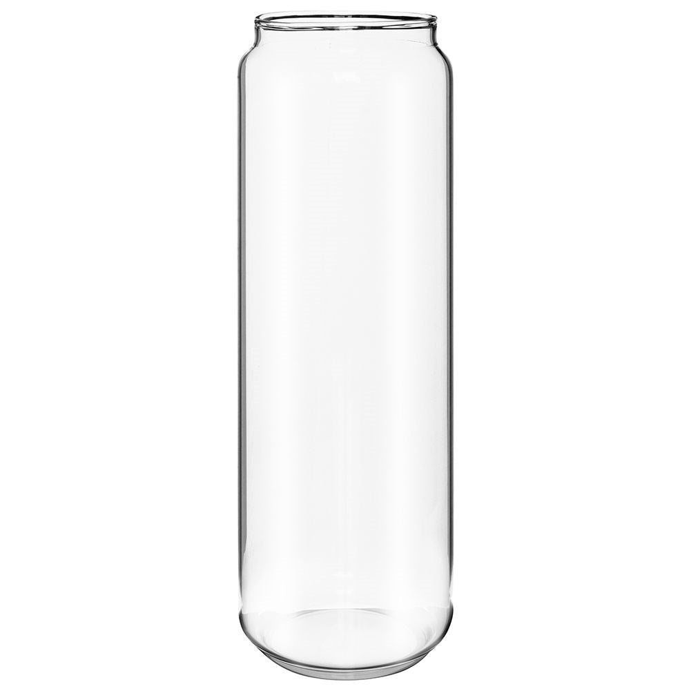 Glass container in borosilicate glass with acacia wood lid