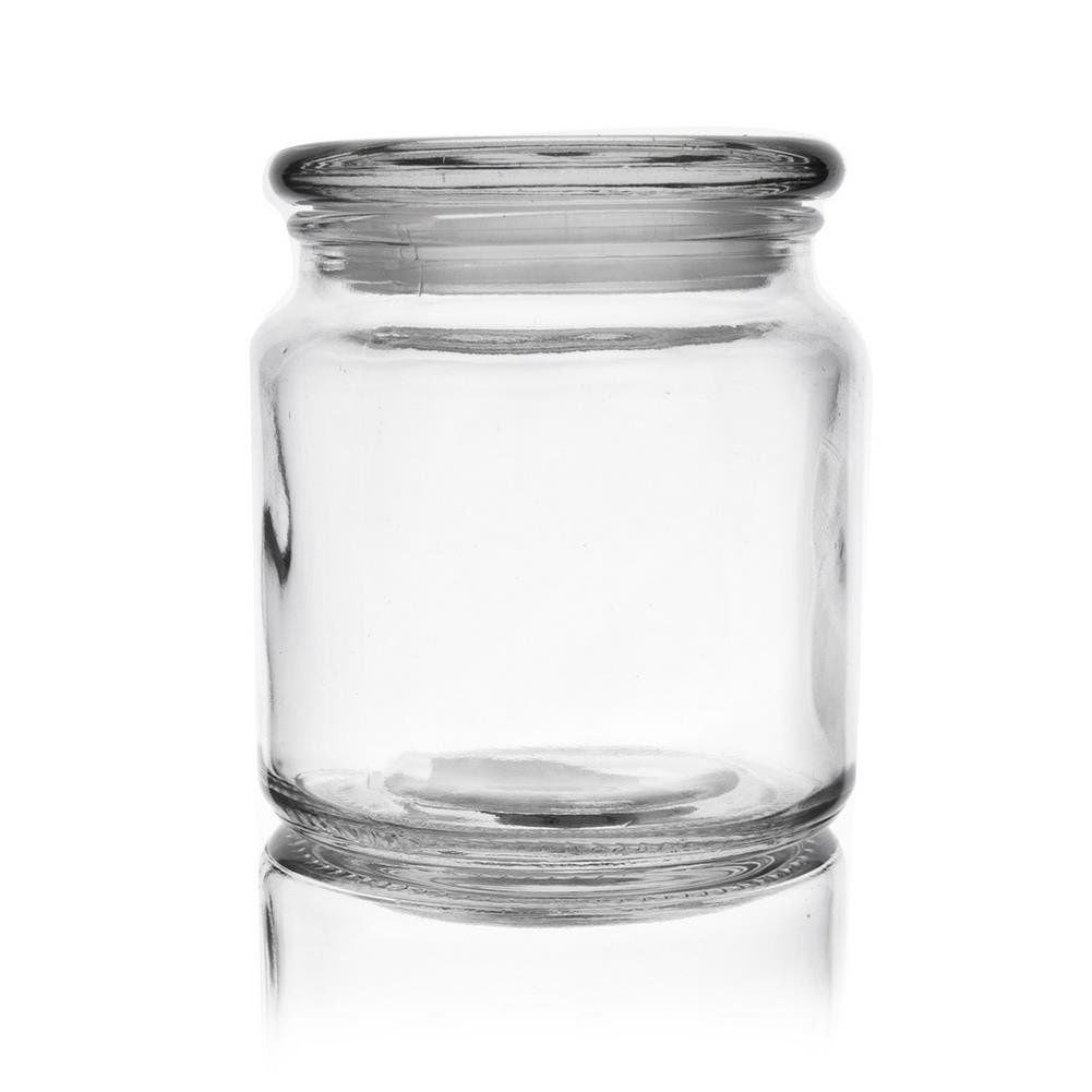 Glass container with tight-fitting lid for safe storage
