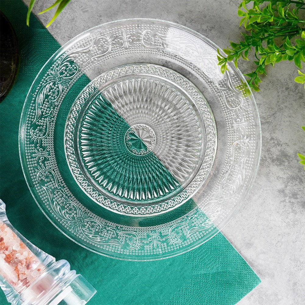 Glass dessert plate 18 cm