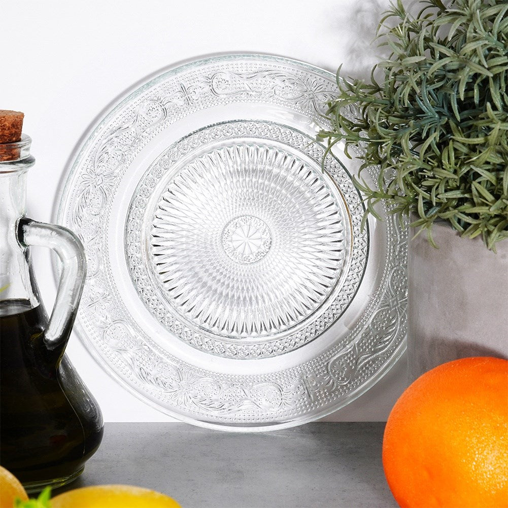 Glass dessert plate 18 cm