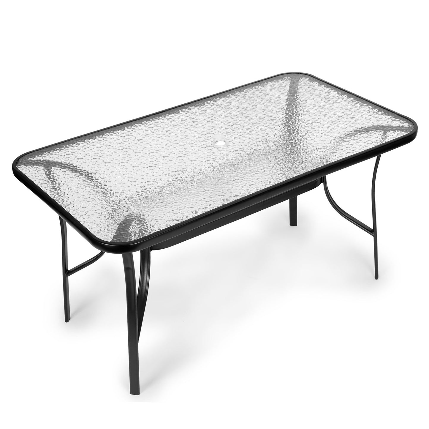 Glass garden table Wave 140x80cm terrace balcony table MultiGarden
