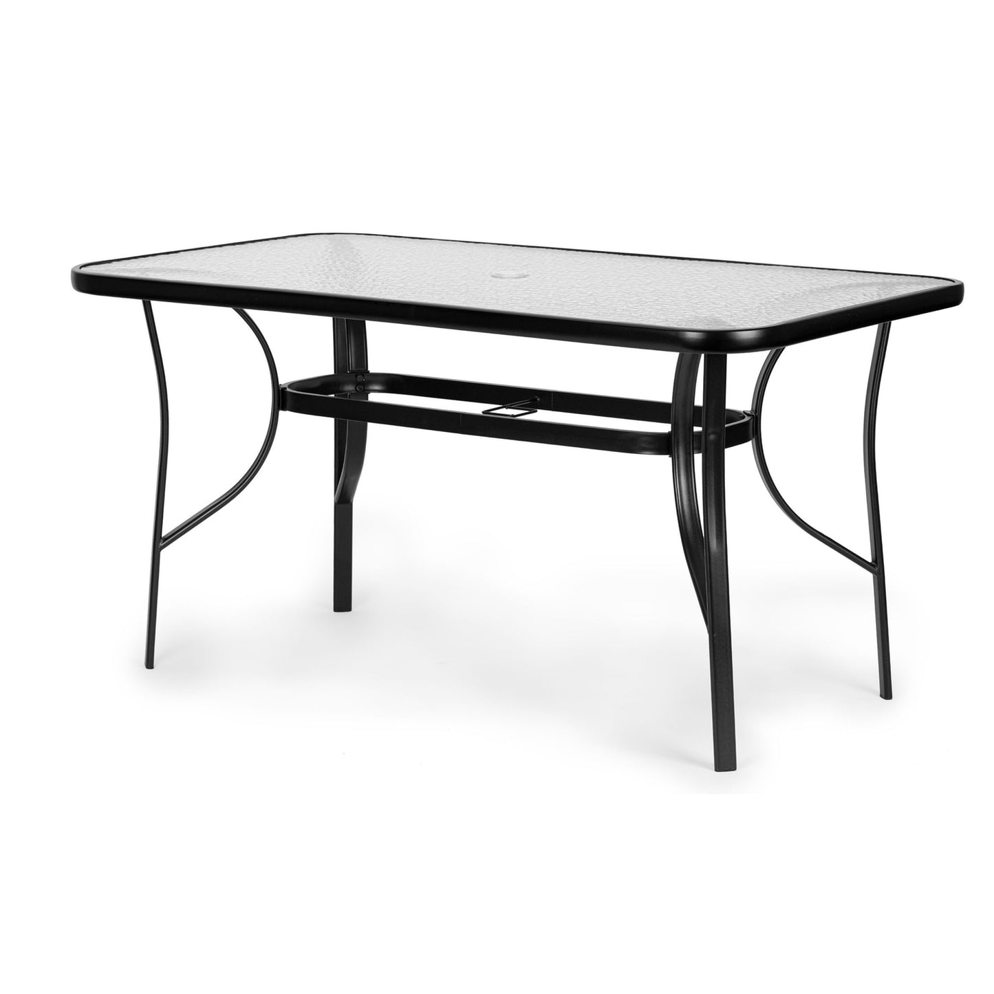 Glass garden table Wave 140x80cm terrace balcony table MultiGarden