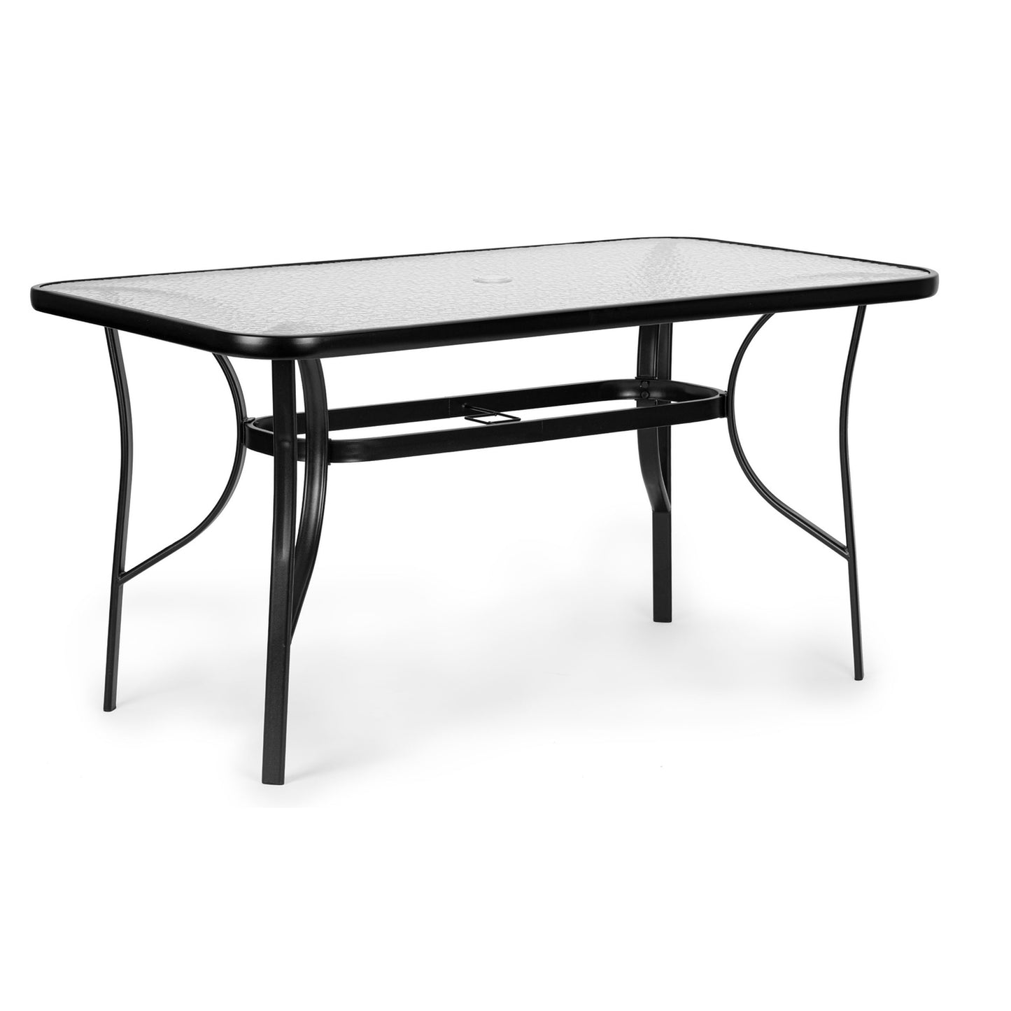 Glass garden table Wave 140x80cm terrace balcony table MultiGarden