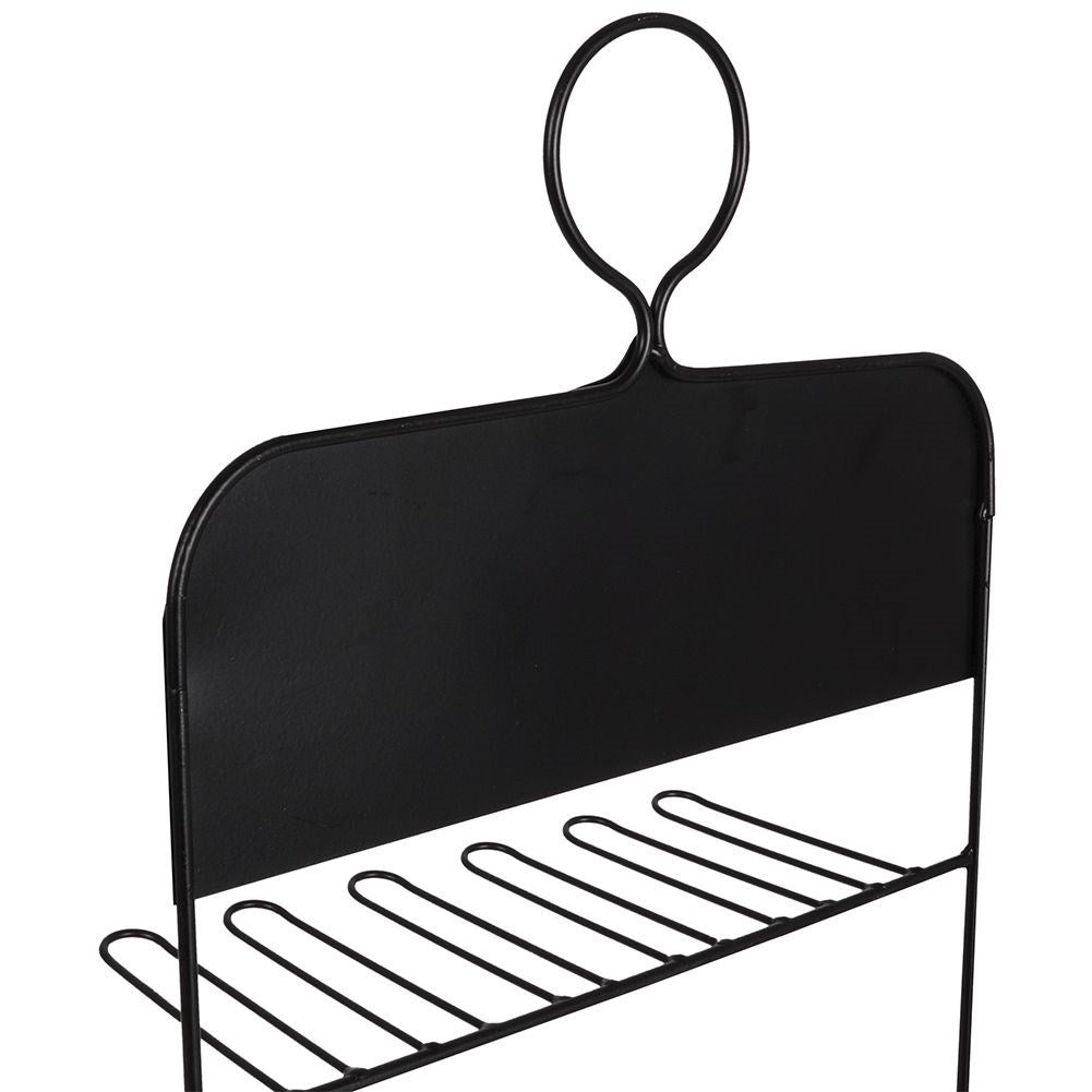 Glass hanger in black metal for 10 glasses