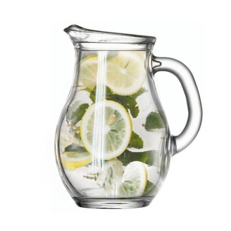 Glass jug with pouring spout, handle and measuring indicator 250 ml