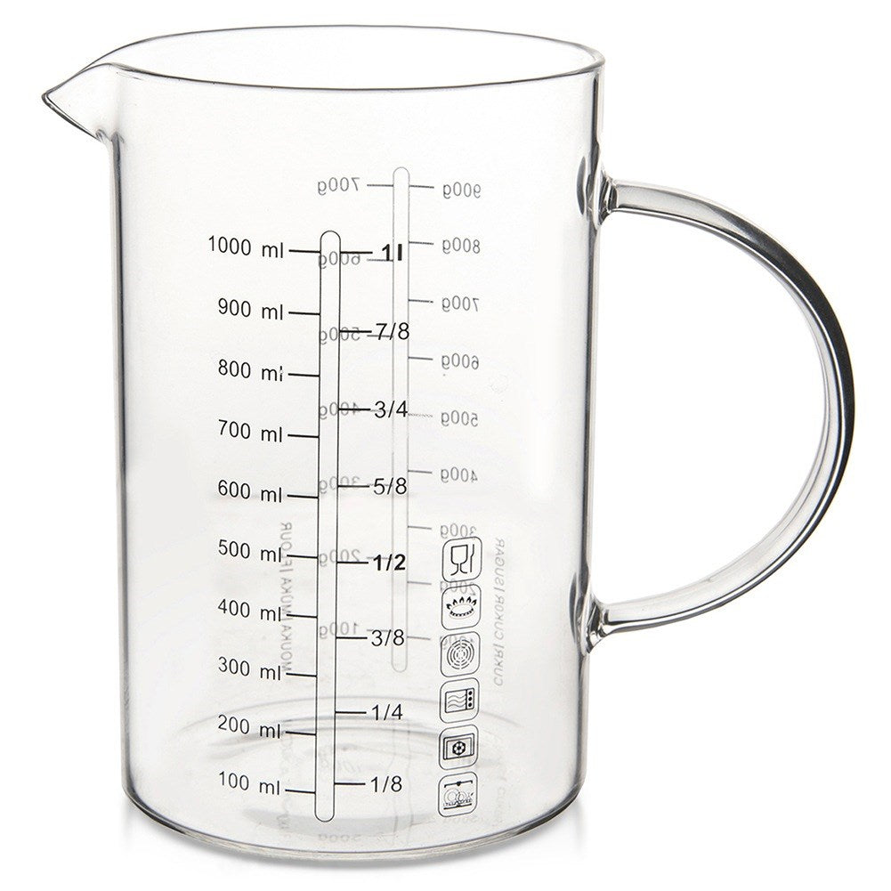 Glass kitchen measuring cup 1 l