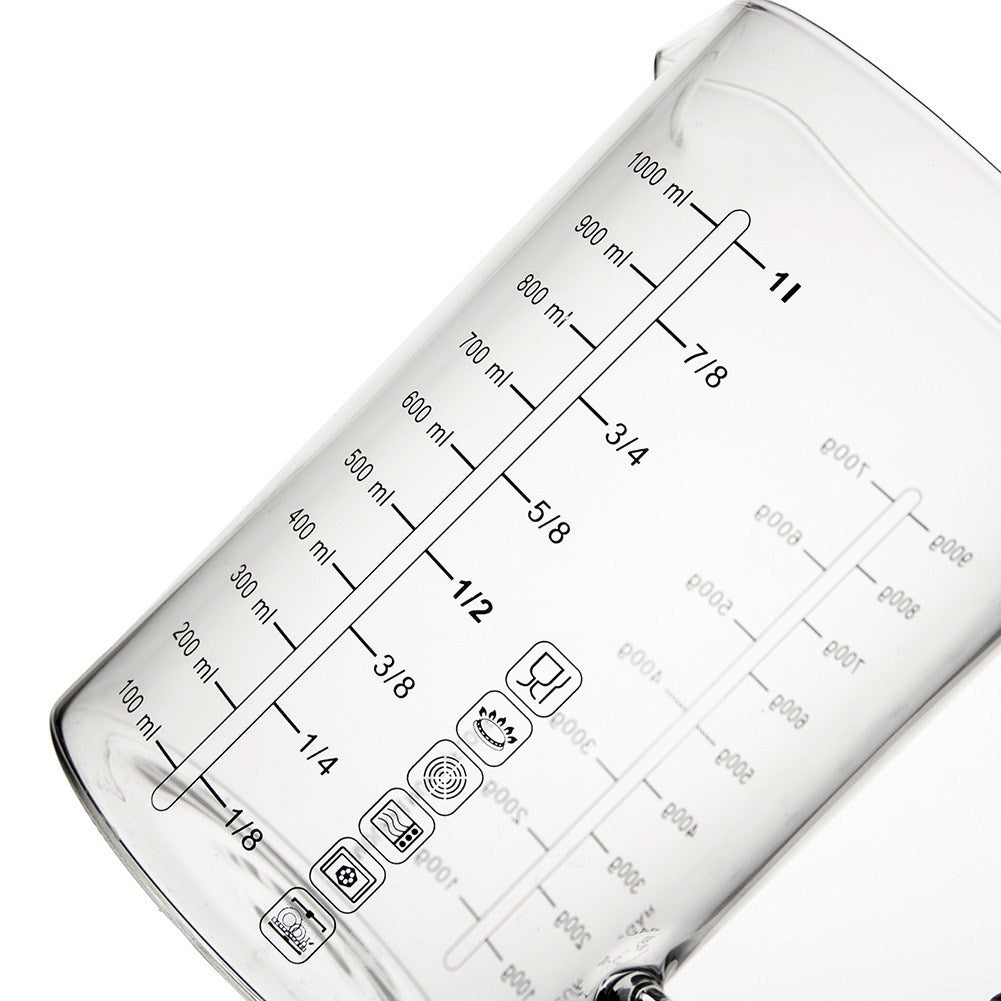 Glass kitchen measuring cup 1 l