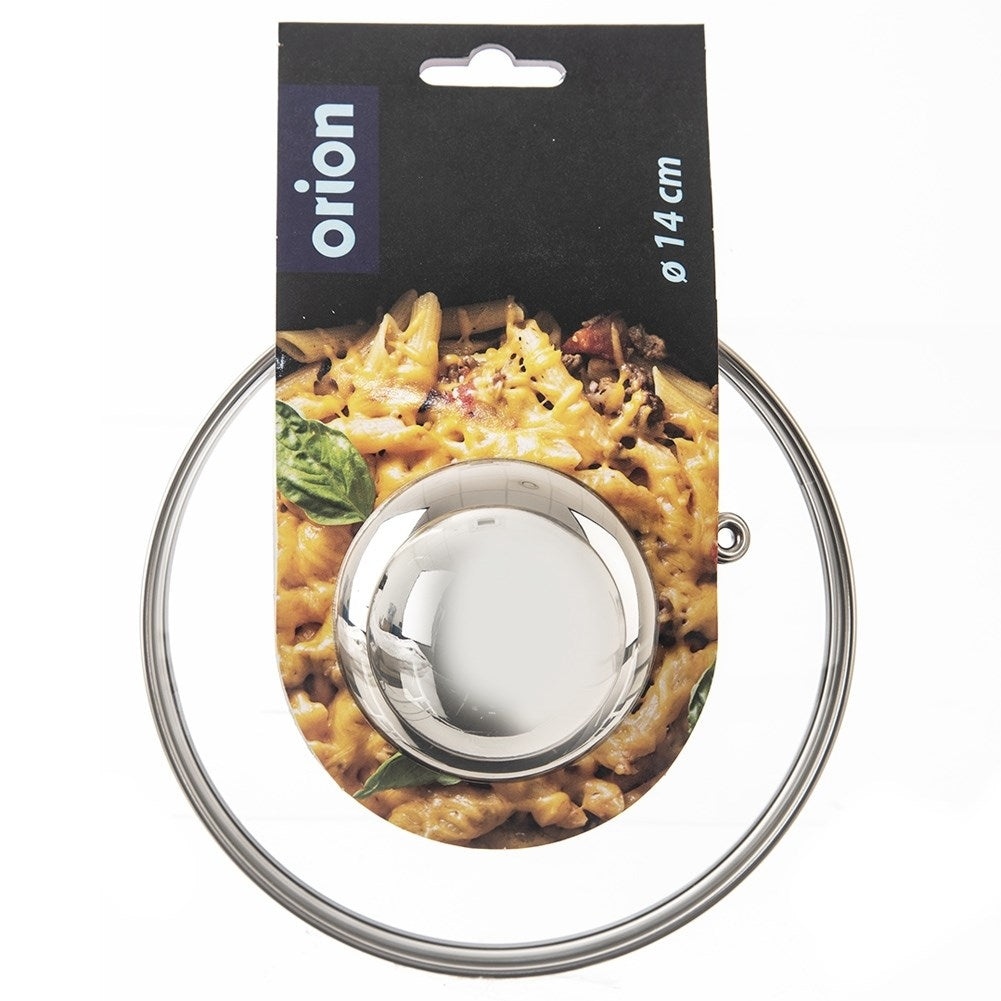 Glass lid with steel frame and steam valve