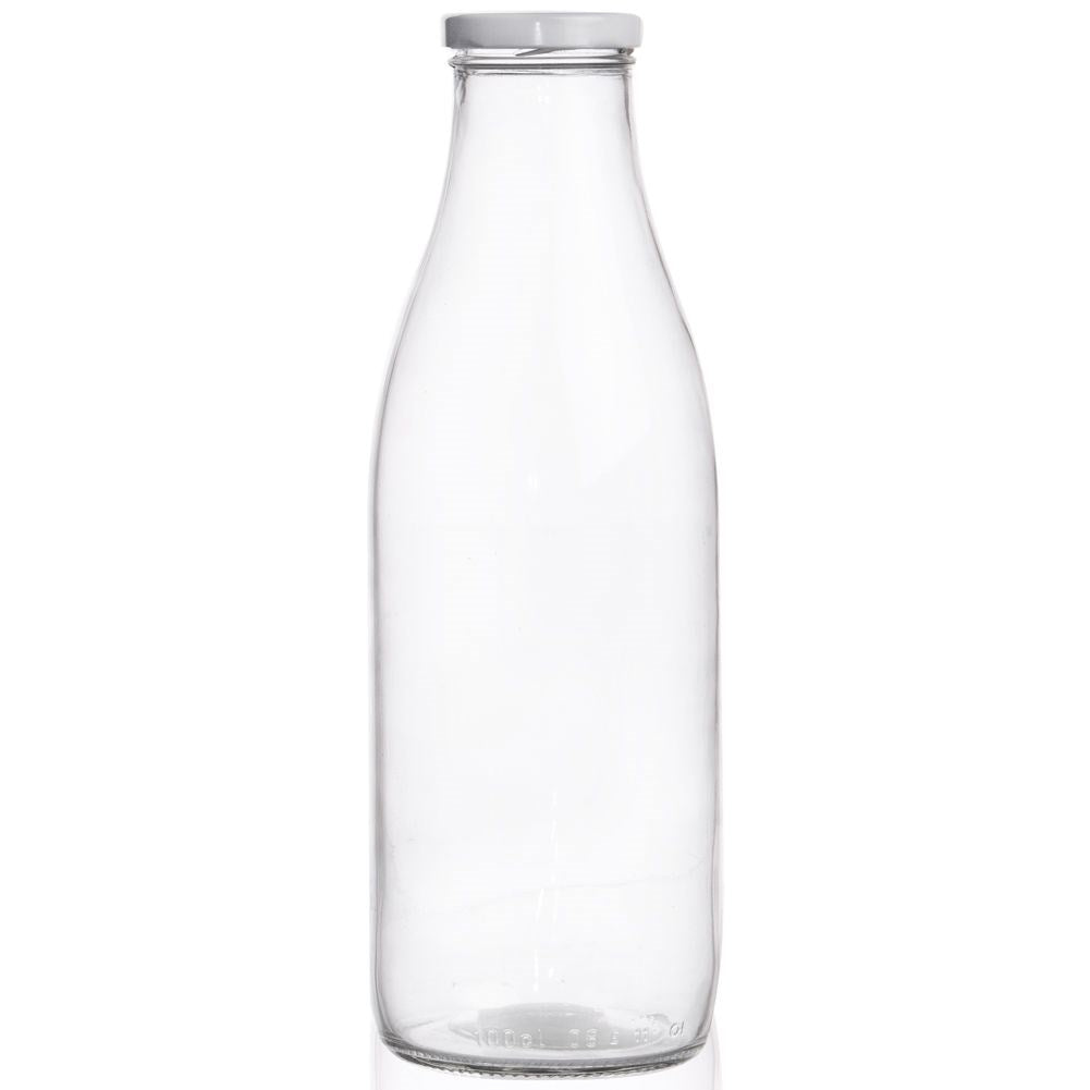 Glass milk bottle 1 l