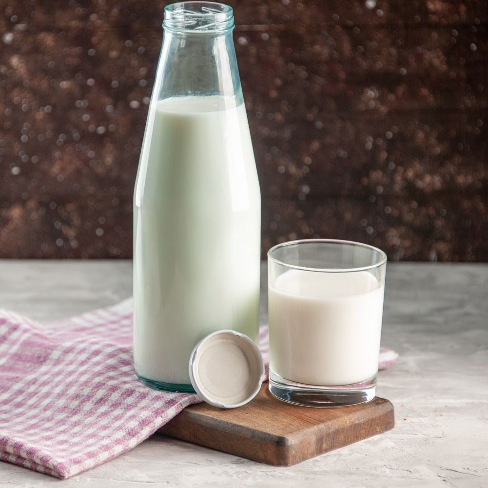 Glass milk bottle 1 l