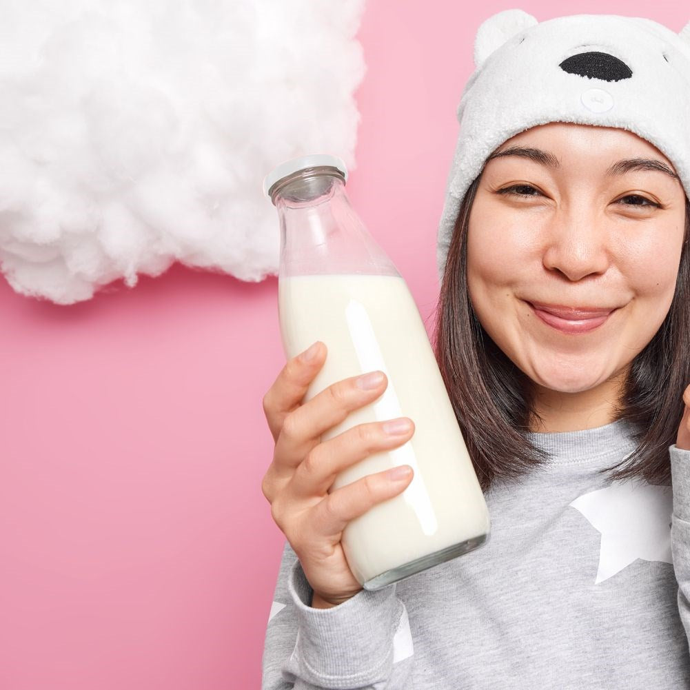Glass milk bottle 1 l
