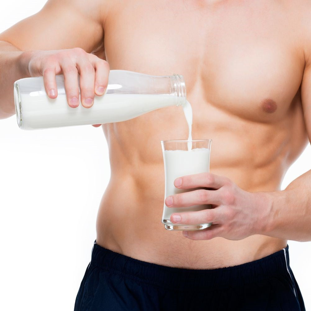 Glass milk bottle 1 l