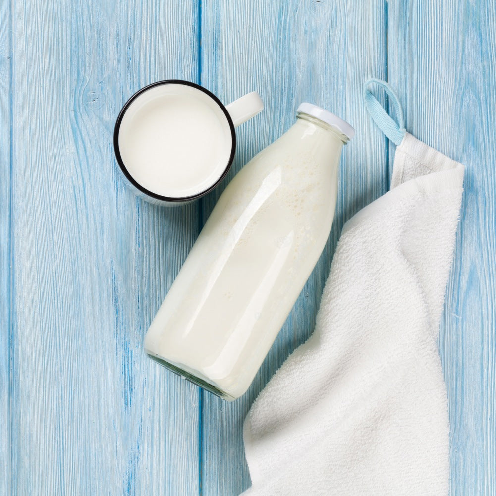 Glass milk bottle 1 l
