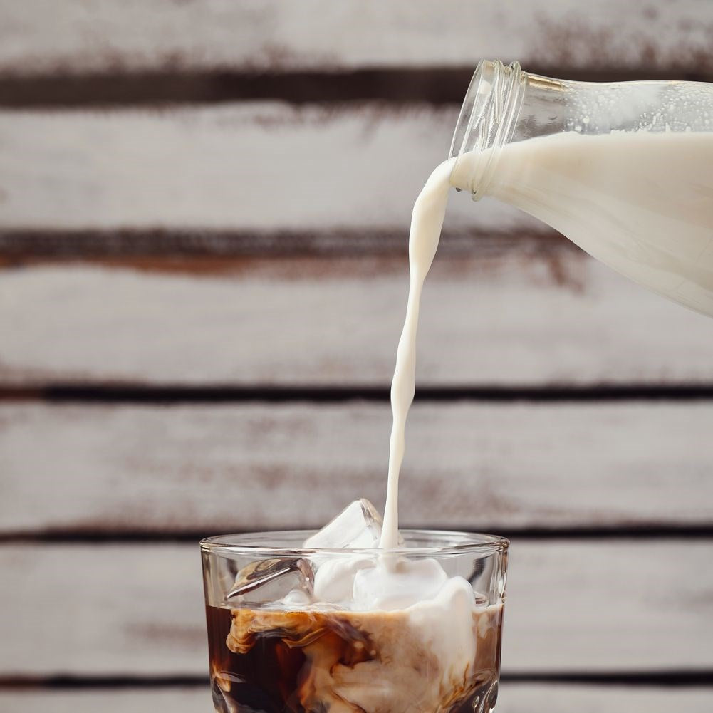 Glass milk bottle 1 l
