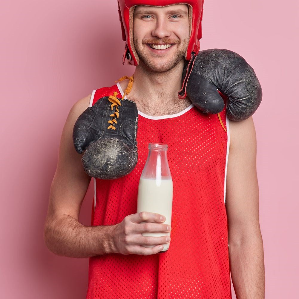 Glass milk bottle 1 l
