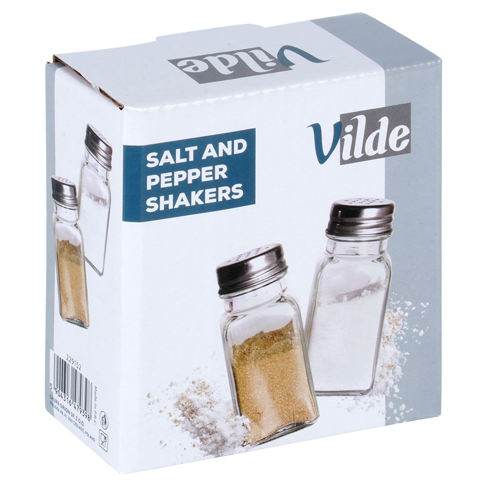 Glass salt and pepper shaker 80 ml 2 pcs.