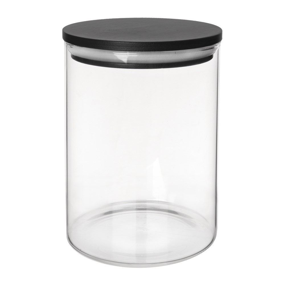 Glass storage jar with Airtight Bamboo lid