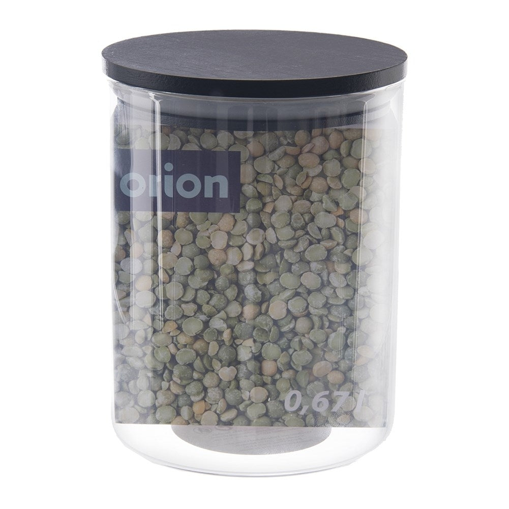 Glass storage jar with Airtight Bamboo lid