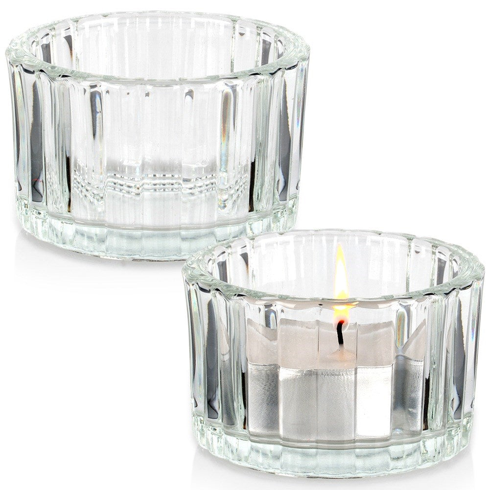 Glass tealight holder 5.7 cm 2 pcs.