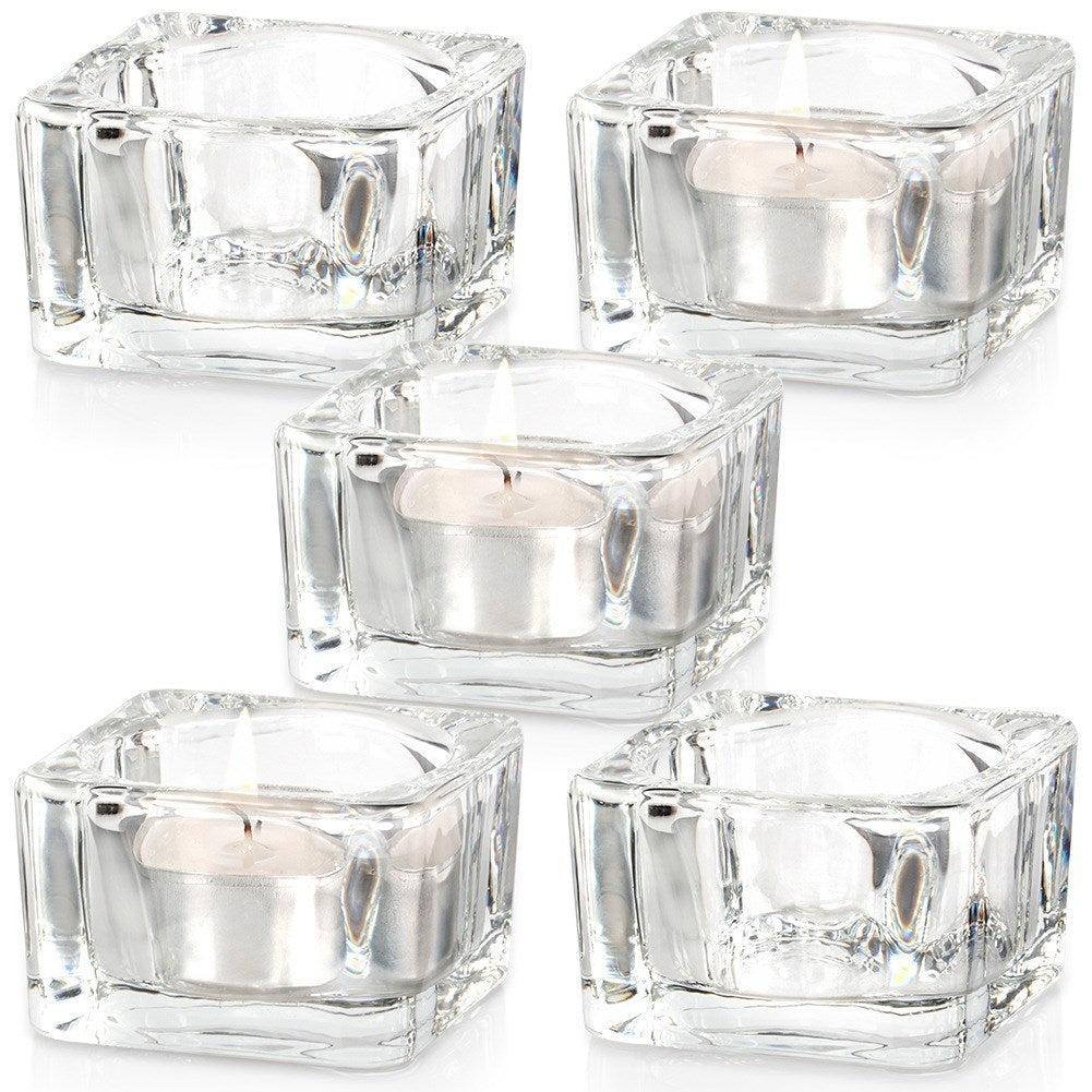 Glass tealight holder 5 cm 5 pcs.