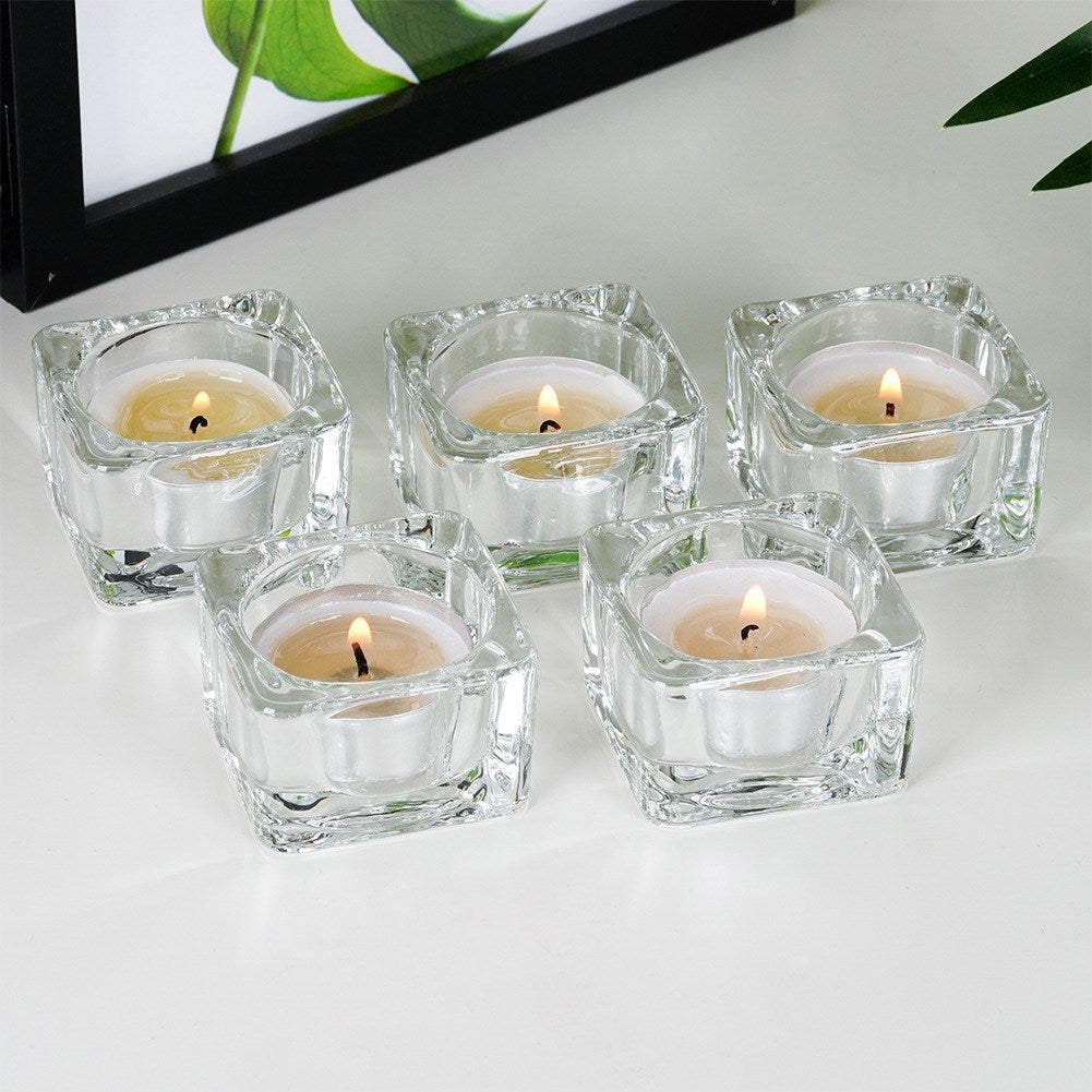 Glass tealight holder 5 cm 5 pcs.