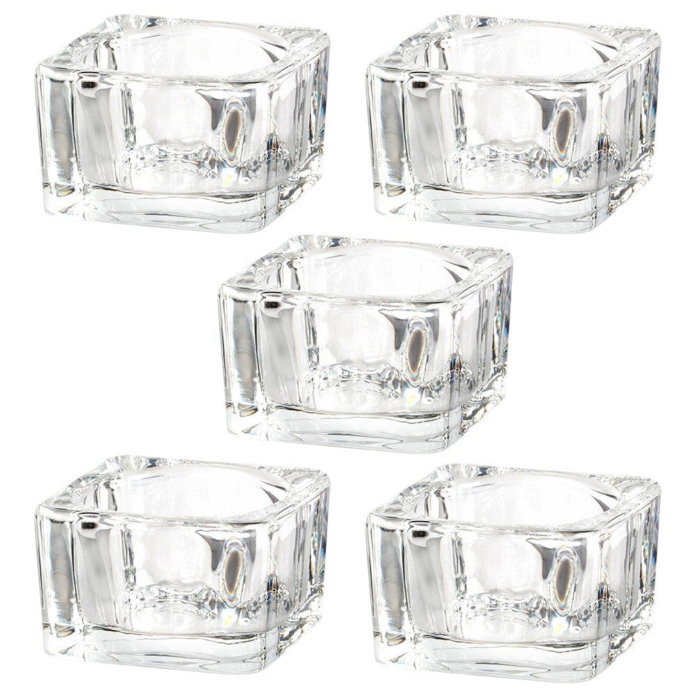 Glass tealight holder 5 cm 5 pcs.