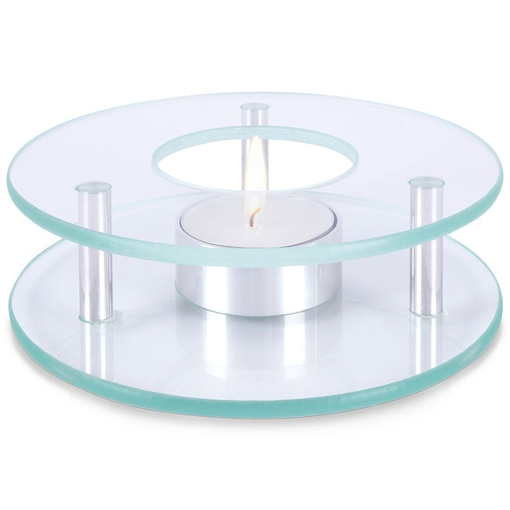 Glass tea warmer for tealight candles - perfect for teapots