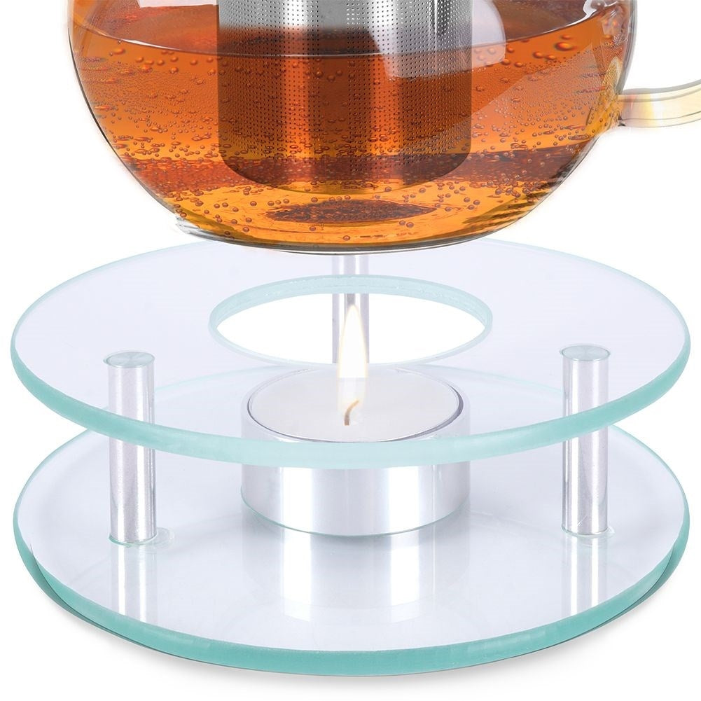 Glass tea warmer for tealight candles - perfect for teapots