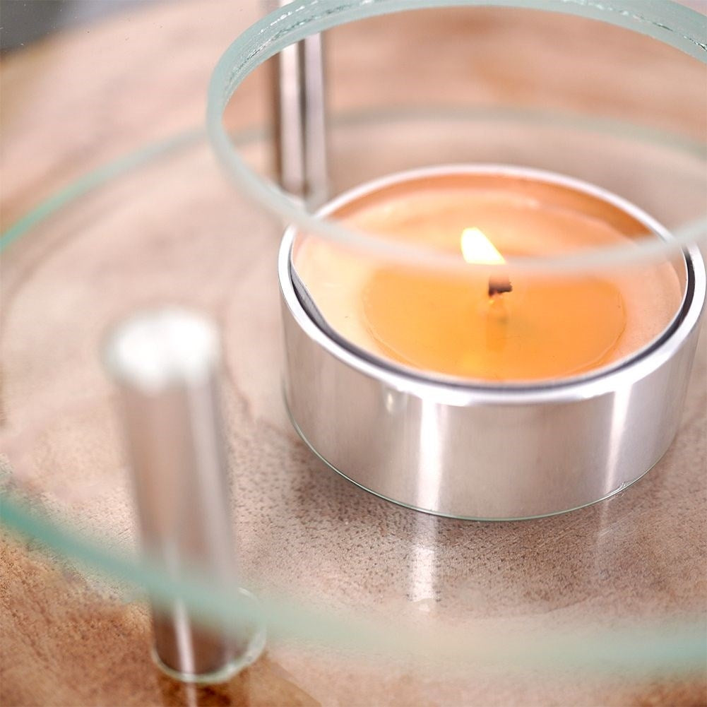 Glass tea warmer for tealight candles - perfect for teapots