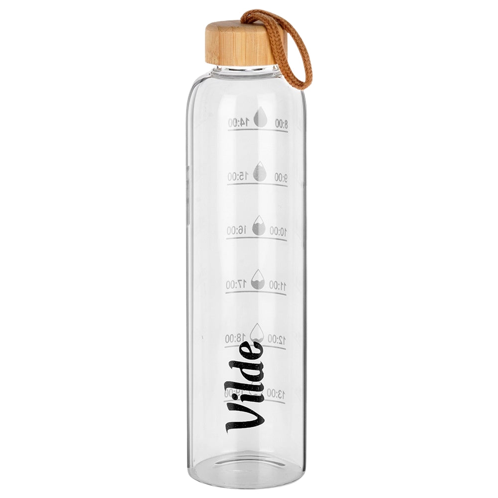 Glass water bottle 1 l