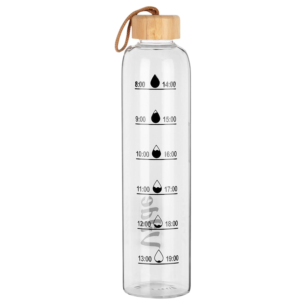 Glass water bottle 1 l