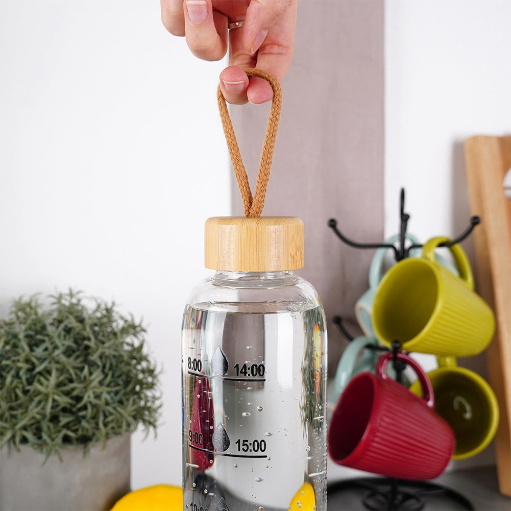 Glass water bottle 1 l