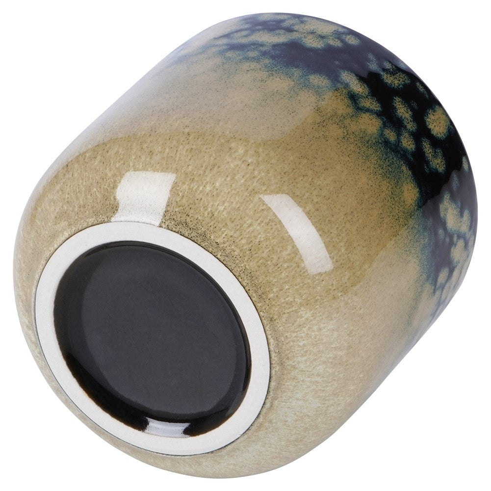 Glazed porcelain pot for elegant indoor plant design