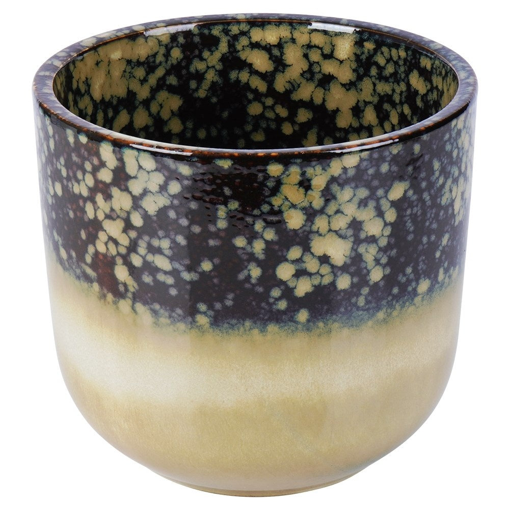 Glazed porcelain pot with a unique design for all interiors