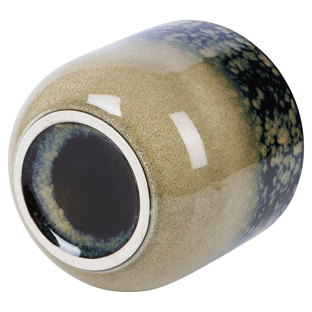 Glazed porcelain pot with unique design for plants