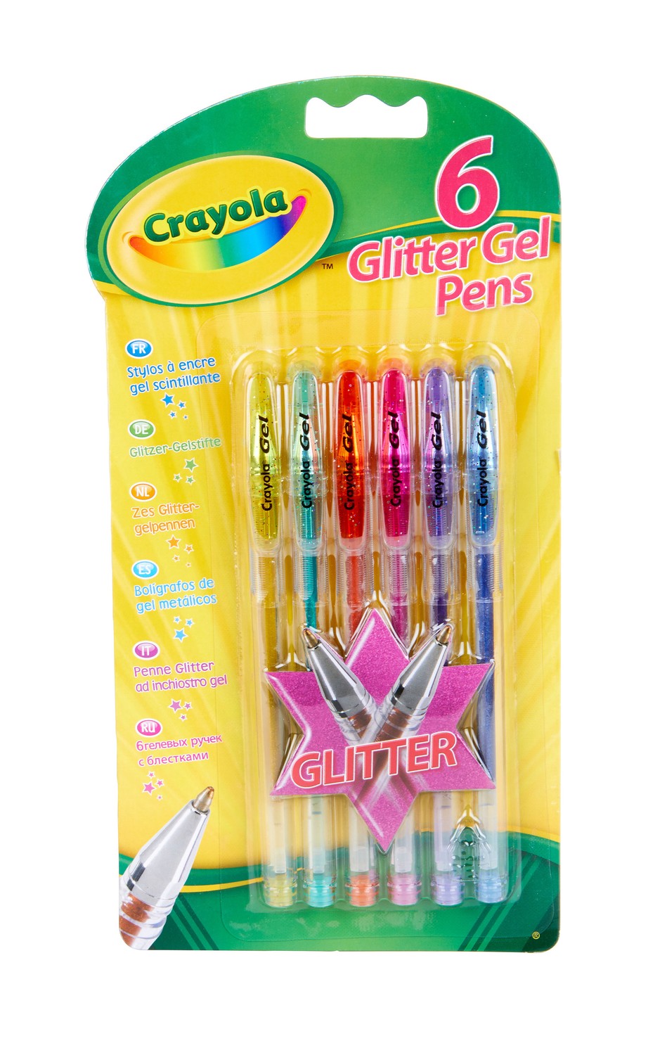 Glitter Gel Pens, 6-Pack, Sparkling Art for Kids