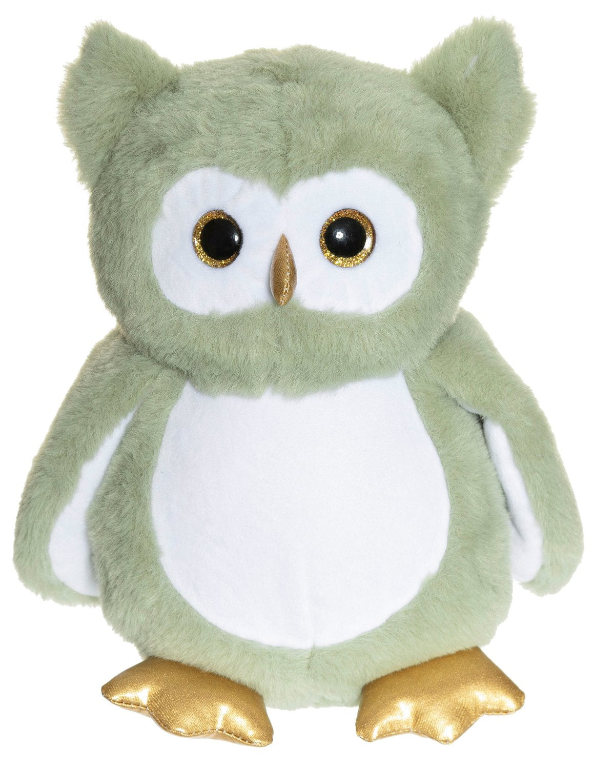 Glowing Owl Night Light, Green, 25cm, Machine Washable