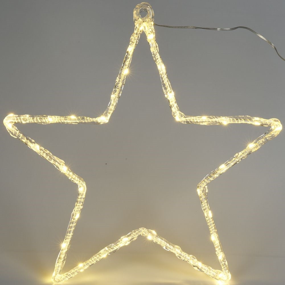 Glowing star with 36 LED lights for Christmas decoration
