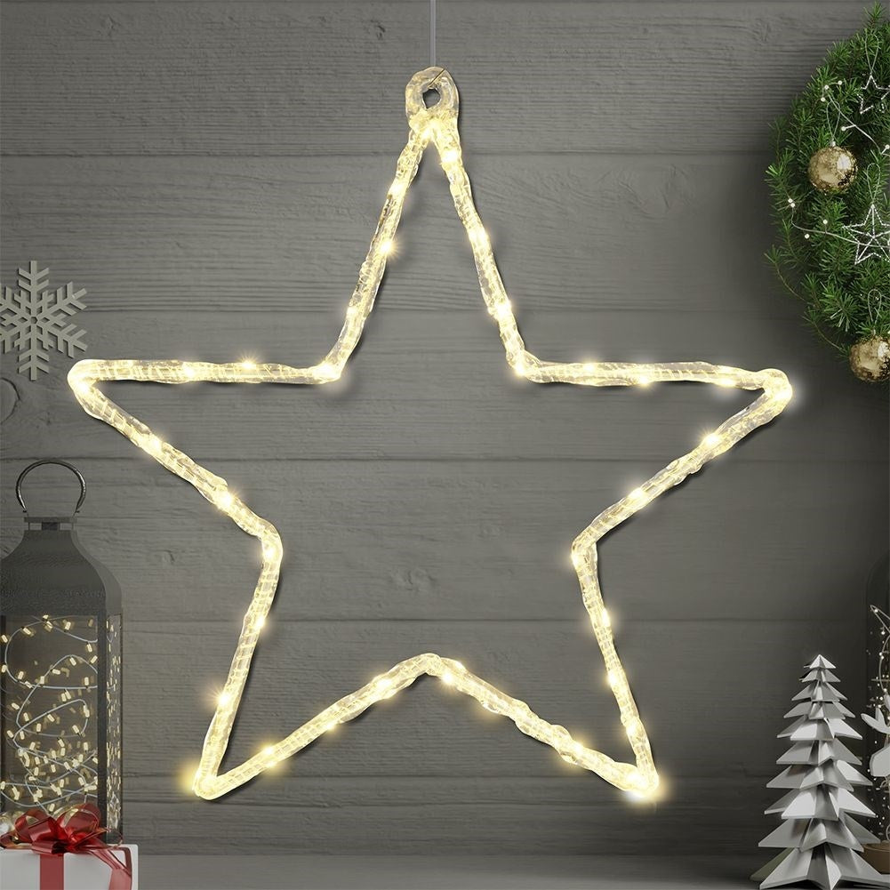 Glowing star with 36 LED lights for Christmas decoration
