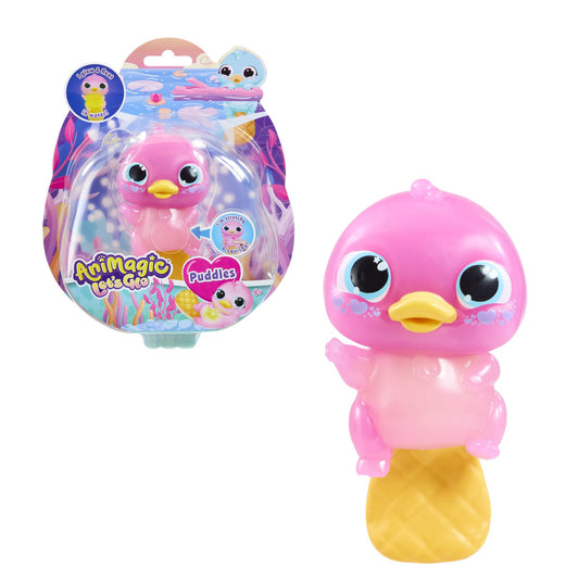 Glow-in-the-Dark Pink Platypus Toy with Beads, Ages 4+