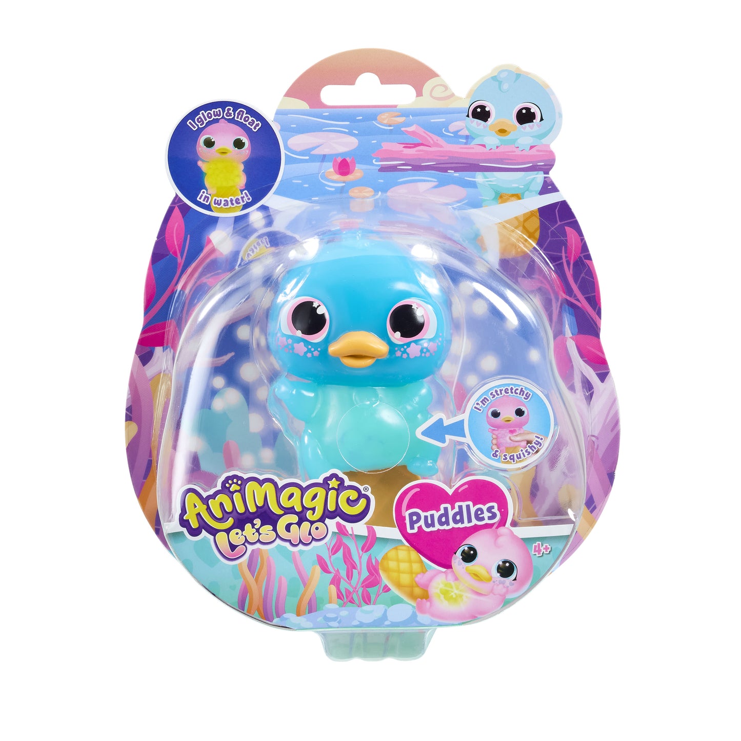 Glow-in-the-Dark Stretchy Platypus Toy, Ages 4+