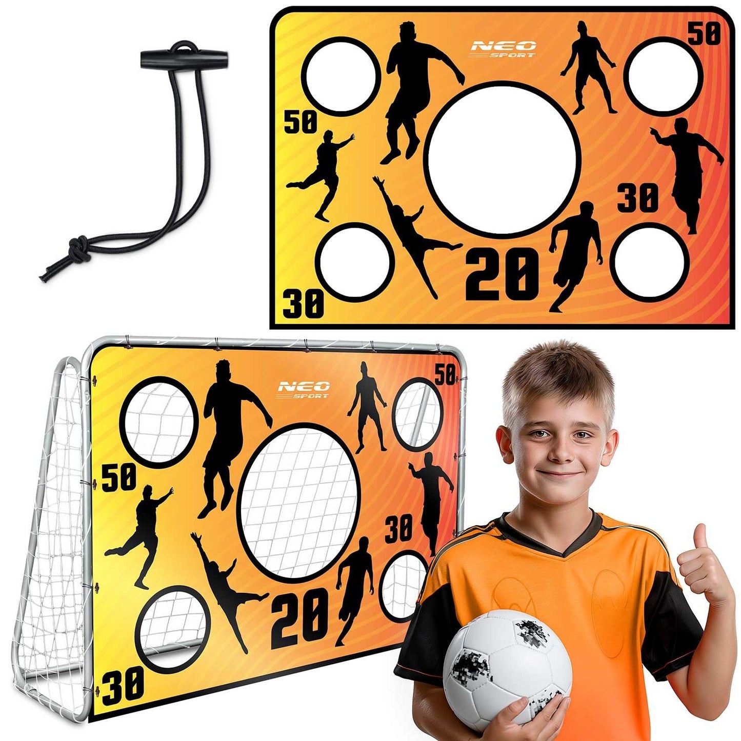 Goalkeeper mat for soccer goals Neo-Sport 215 x 150 cm