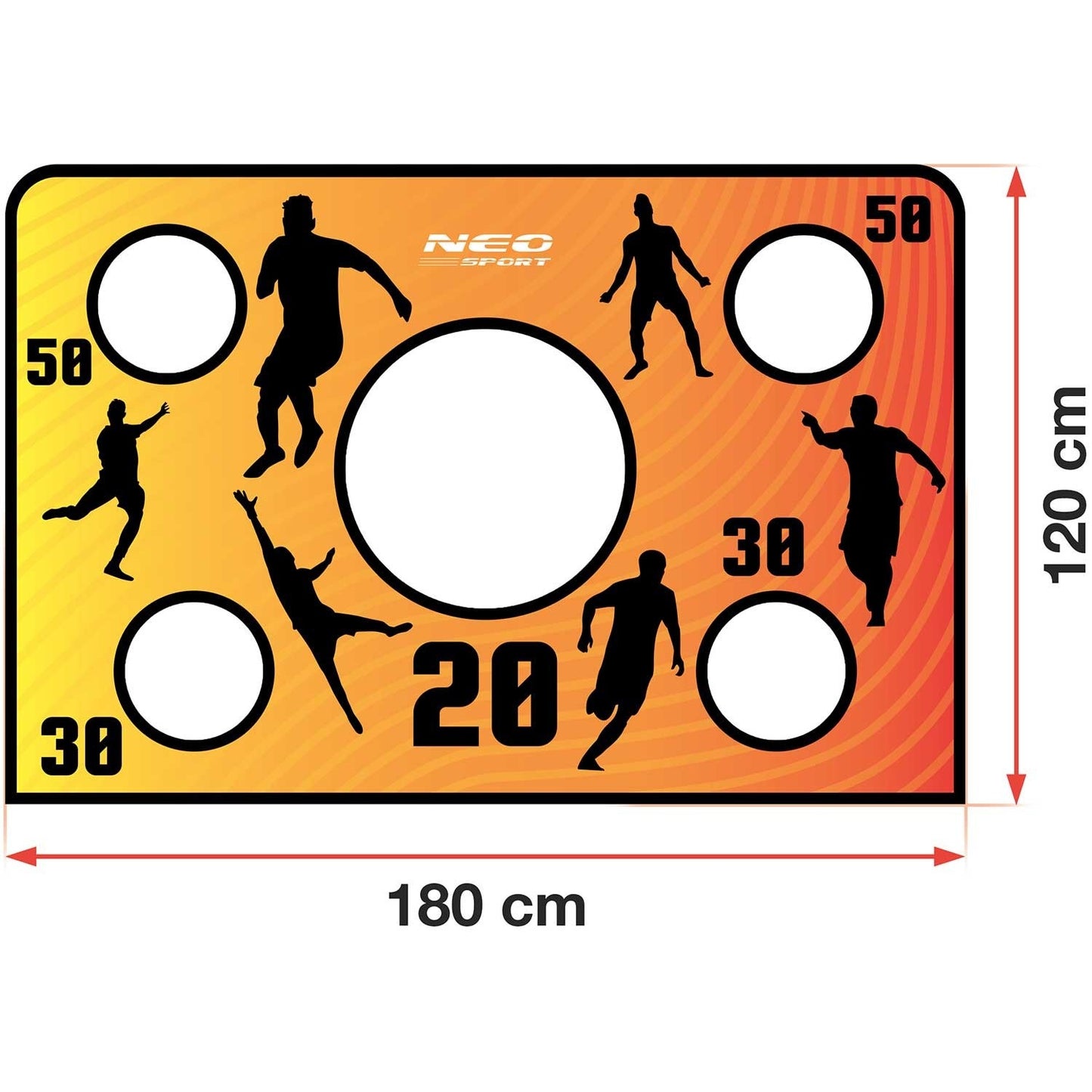 Goalkeeper mat for soccer goals Neo-Sport 215 x 150 cm