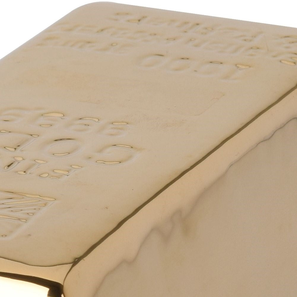 Gold Bar Piggy Bank with Lock for Easy Money Handling