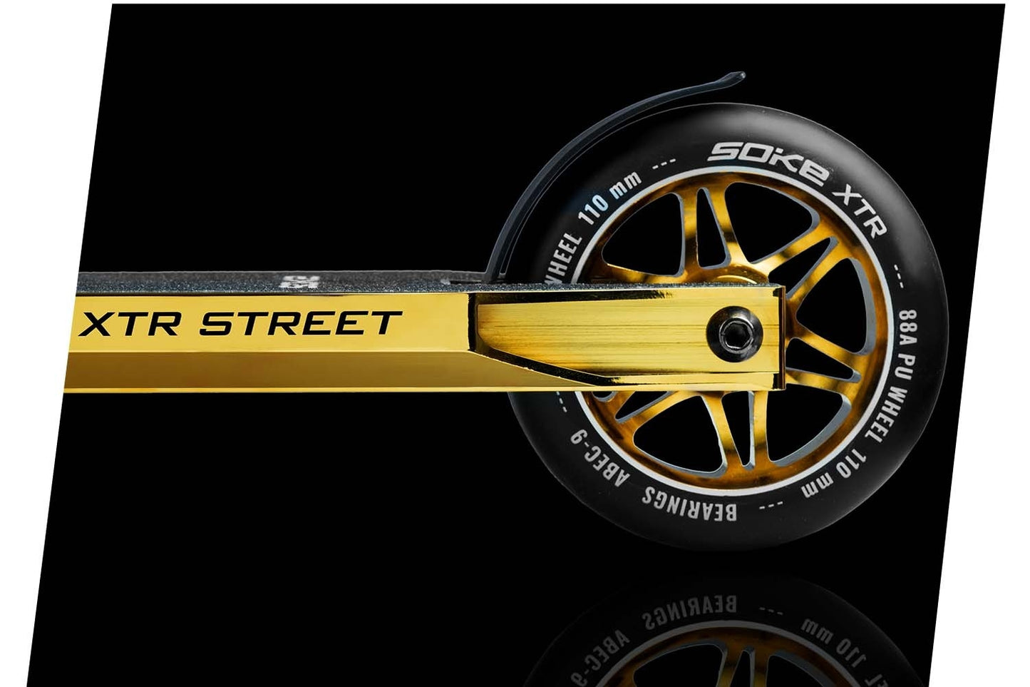 Gold Colored SOKE XTR Street Trick Scooter